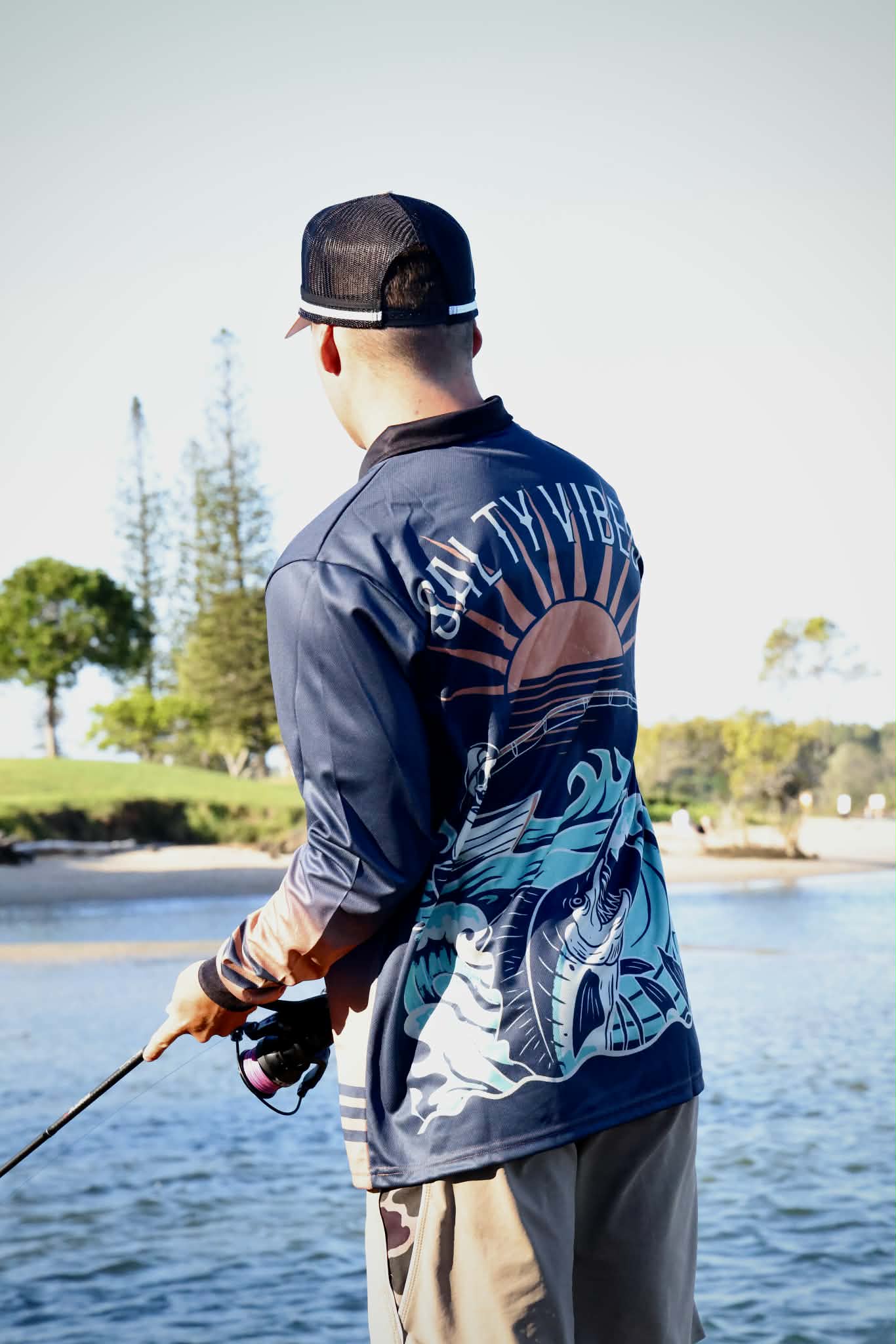 Salty Vibes Performance Fishing Shirt