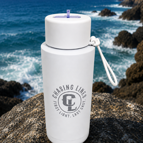 CHASING LINES INSULATED DRINK BOTTLES - WHITE