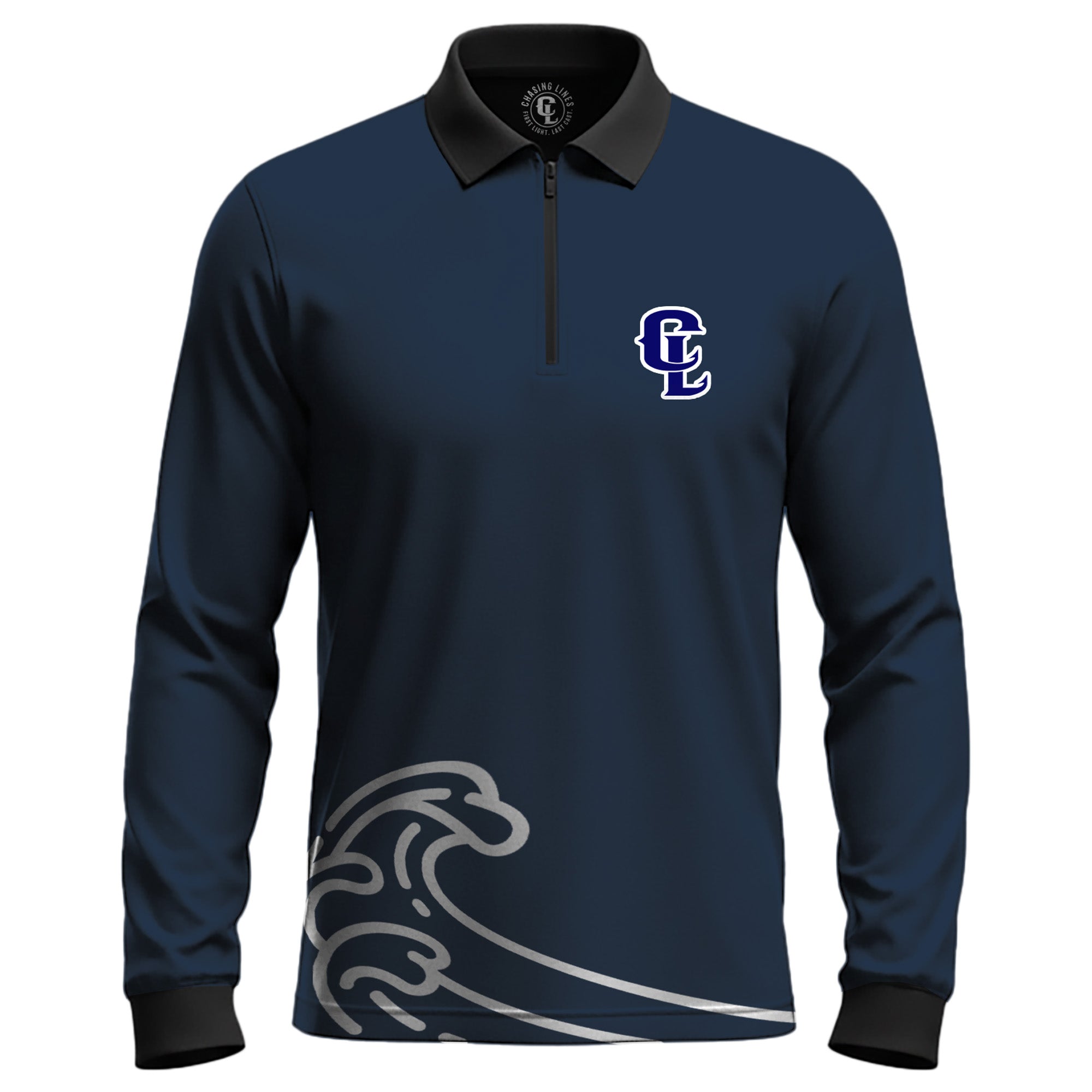 Speed Bumps Classic Navy Fishing Shirt