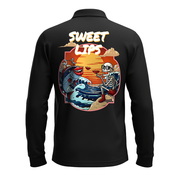 Sweet Lips Performance Fishing Shirt - Black